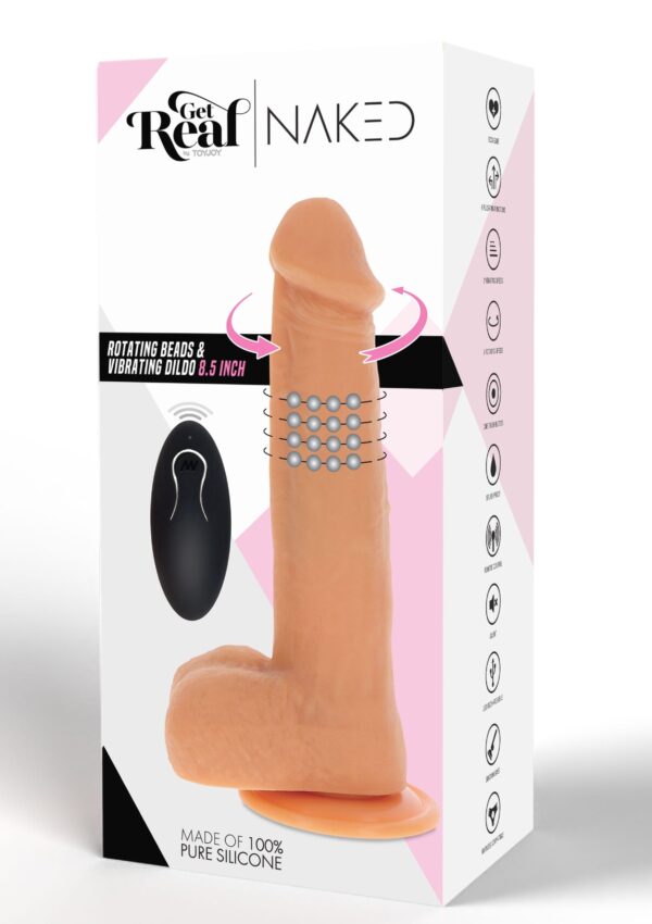 Dildo Vibrante Con Sfere Rotanti - immagine 3