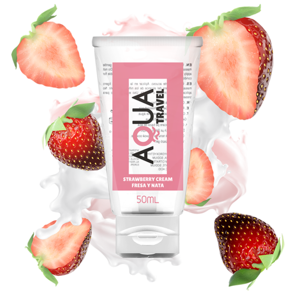 Aqua Lubrificante GUSTO FRAGOLA E PANNA - 50 ML - immagine 3