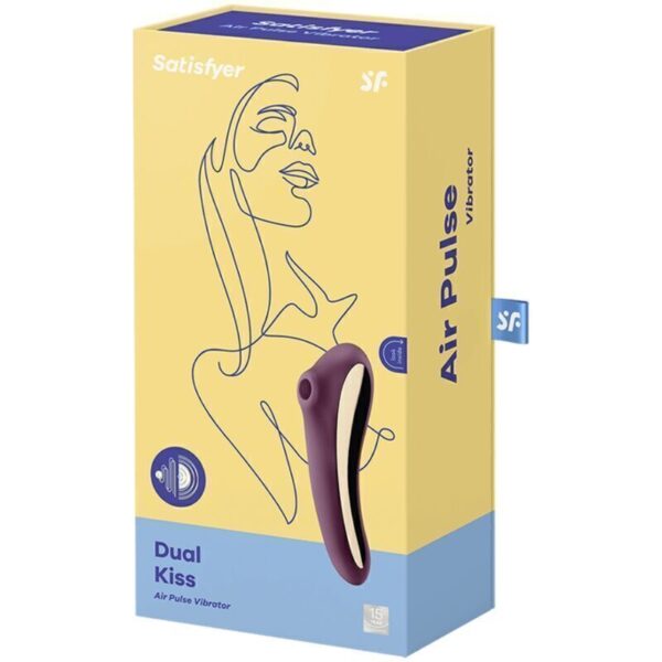 Vibratore a Impulsi D'aria SATISFYER DUAL KISS - immagine 3