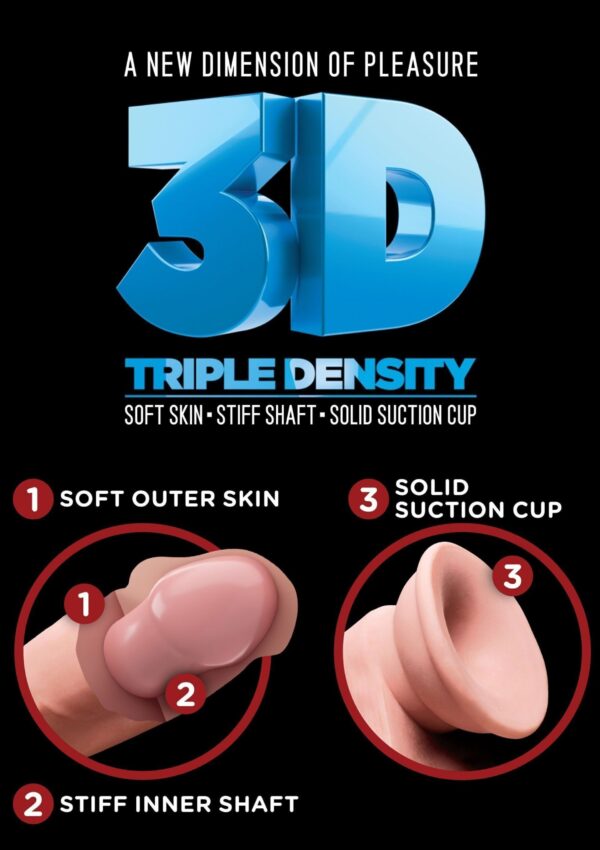 Dildo Triple Density Cock 7 Inch - immagine 8