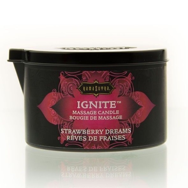 Ignite Candela da massaggio Fragola 170gr - immagine 3